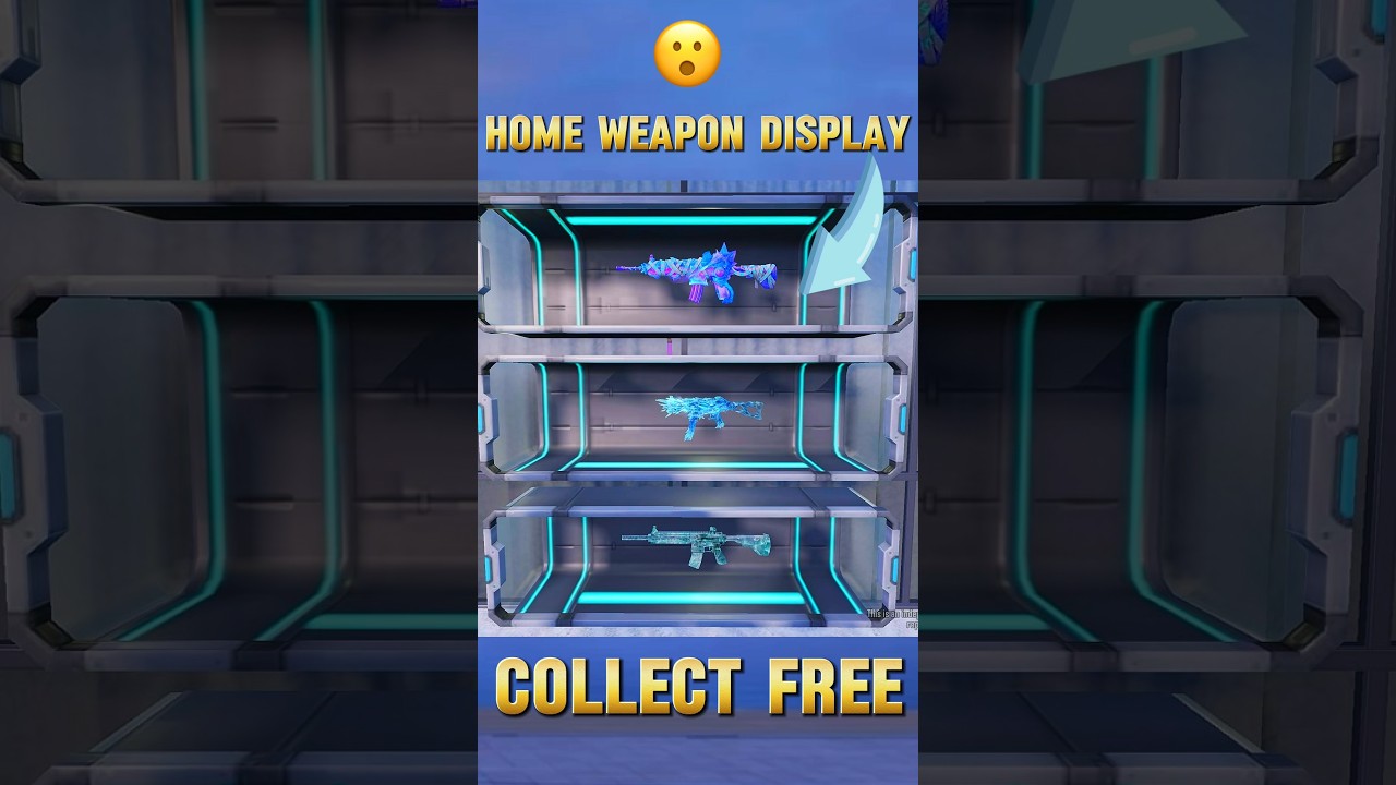😳😳 HOME WEAPON DISPLAY 🔥 IN PUBG MOBILE 