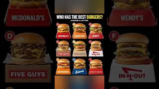 Who has the best Burgers #burger #fastfood #foodie