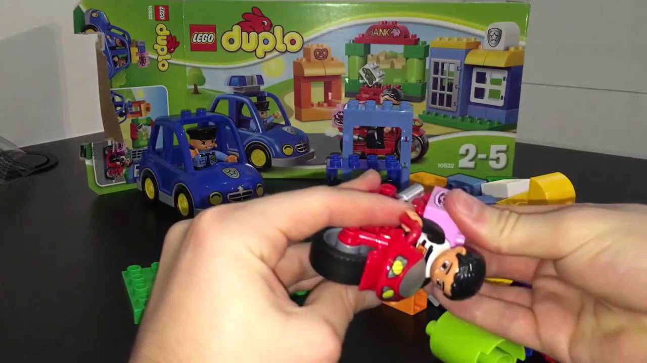 LEGO Duplo My First Police Set Unboxing Car Bike Bank