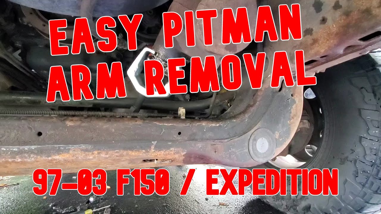 Easy pitman arm removal 19972003 F150 / Expedition YouTube