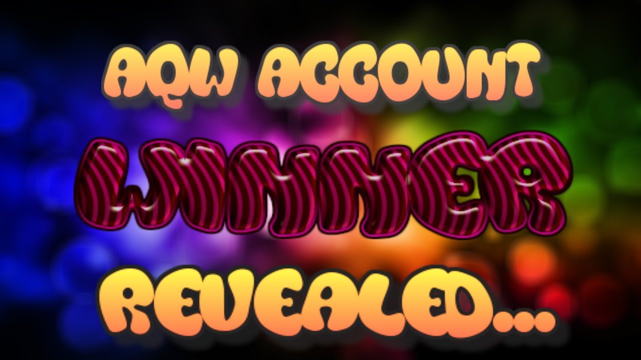 THE WINNER IS.... | AQW ACCOUNT GIVEAWAY WINNER S2 EP2!!