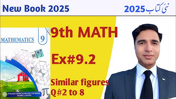 Exercise 9.2 Class 9 chapter 9 New Book Math 2025 || 9th Class new Math unit 9|| PCTB