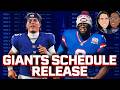 Giants Schedule Reaction | Malik Nabers Timeline | OBJ Possibility