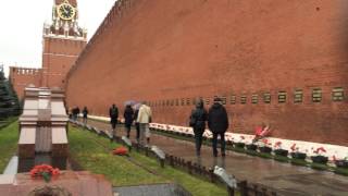 Visiting Moscow Kremlin Wall Necropolis and Lenin's Mausoleum, November 11, 2015