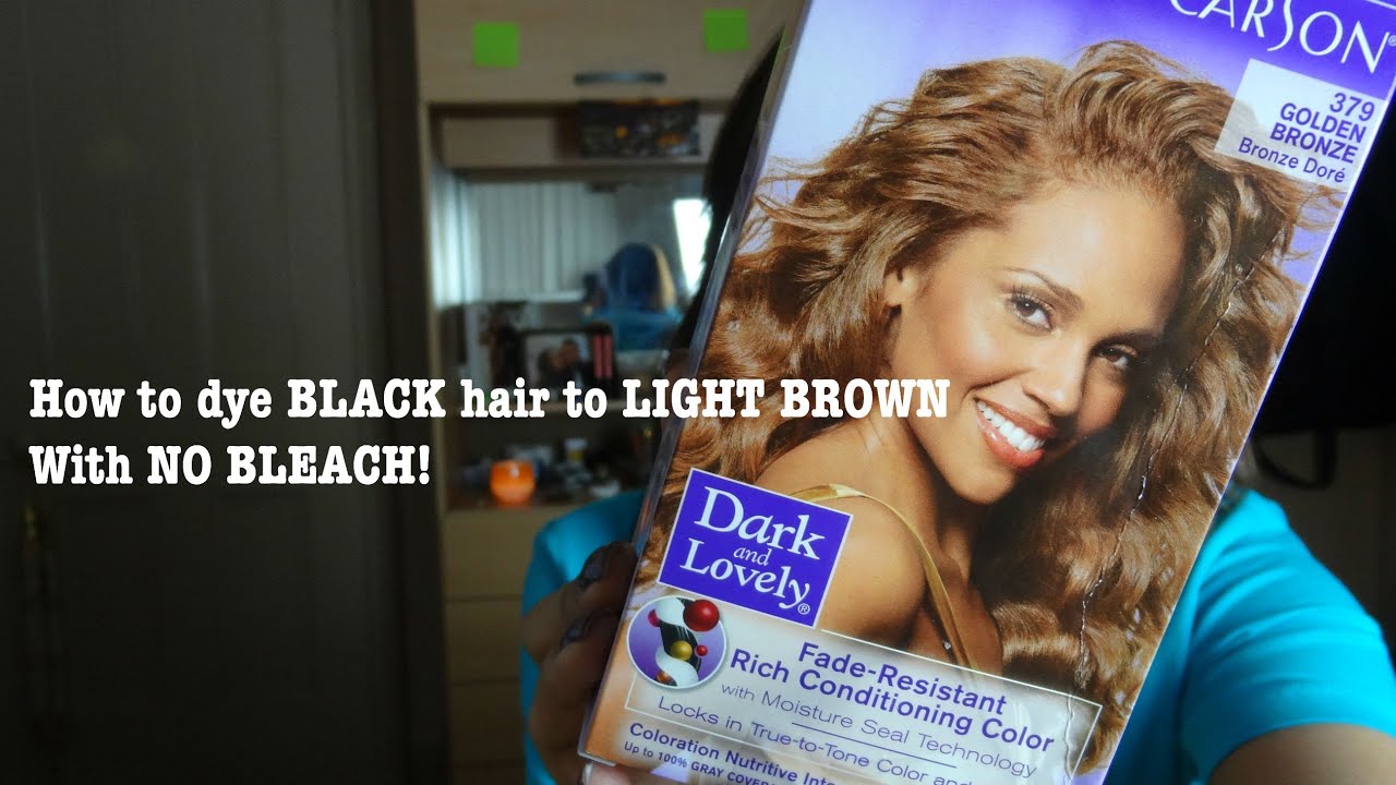 How to dye black hair to golden brown without bleach ...