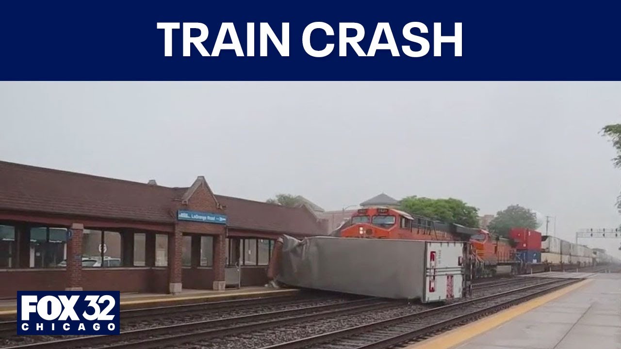 Freight train vs. semi-truck at La Grange Station
