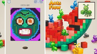 Level 459 Ants Flow Color Pixel Puzzle Gameplay Walkthrough