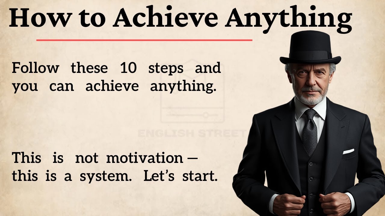 Learn English Through Motivation 🔥I How to Achieve Anything | Graded Reader ✅️
