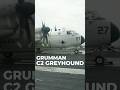 Grumman C-2 Greyhound landing on aircraft carrier #short #airforce
