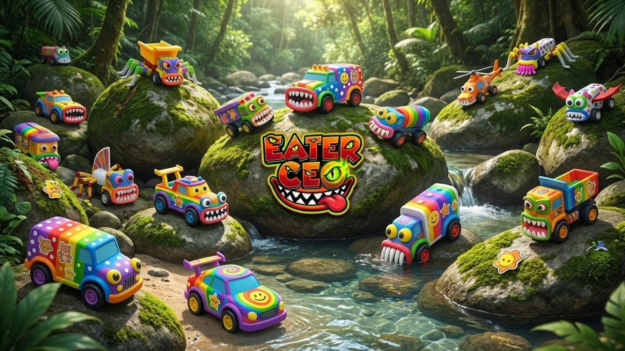 Upgrade RC LIGHTNING MCQUEEN EATER Monster Percy Spider, Monster Mcqueen Monster Truck Police Car