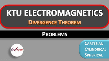KTU Electromagnetics BTech, S4 EEE, S6 ECE , Divergence Law Problems, Cylindrical, Spherical