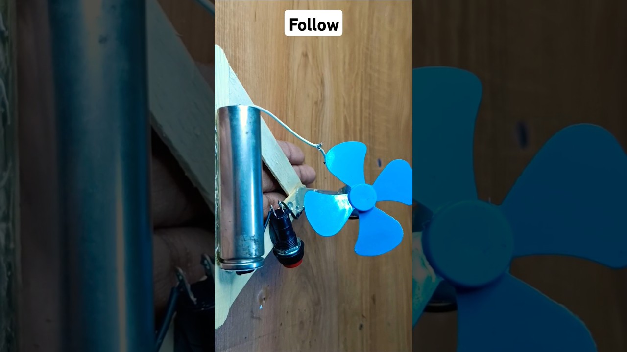 Class 7 student science project | How to make Sticks glue stick part dc motor battery powerful fan 🪭