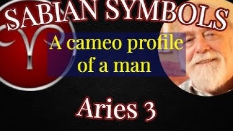 ARIES 3: A cameo profile of a man in the outline of his country (Sabian Symbols)