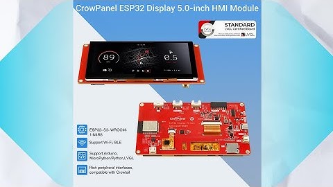 CrowPanel ESP32 Display 5" HMI Module | Touch Display with Wi-Fi, BLE & LVGL Support! 