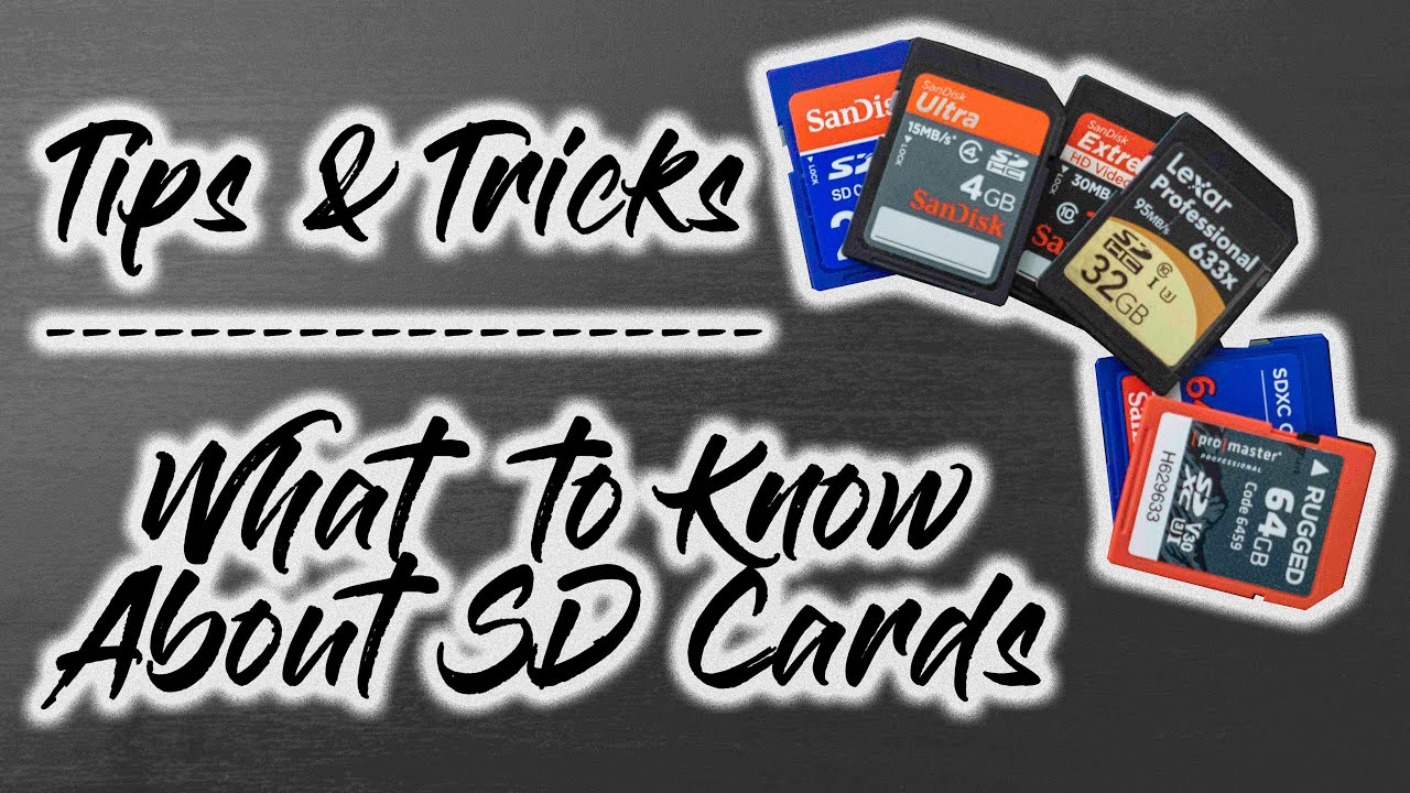 Tips & Tricks : What to Know About SD Cards - YouTube