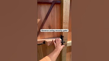 Cedar privacy/security gate - locks from the inside