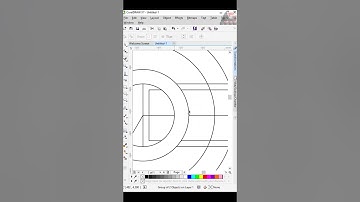 Polygon + Circle logo design in CorelDraw #coreldraw #coreldrawlogodesign