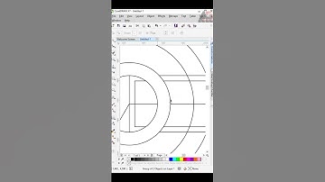 Polygon + Circle logo design in CorelDraw #coreldraw #coreldrawlogodesign