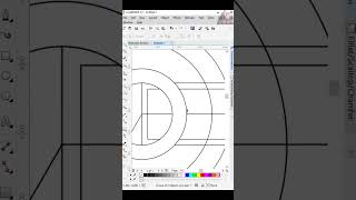 Polygon + Circle logo design in CorelDraw #coreldraw #coreldrawlogodesign