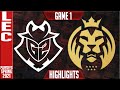 G2 vs MAD Highlights Game 1 | LEC Spring 2021 Playoffs Round 2 | G2 Esports vs MAD Lions