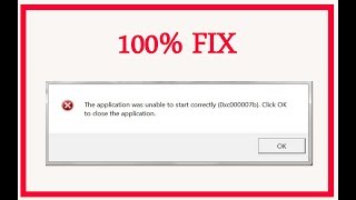 In this video i will show you how to fix 0xc000007b error easily for
windows 7,8,8.1,10 the is " application was unable start correctly
0xc00007...