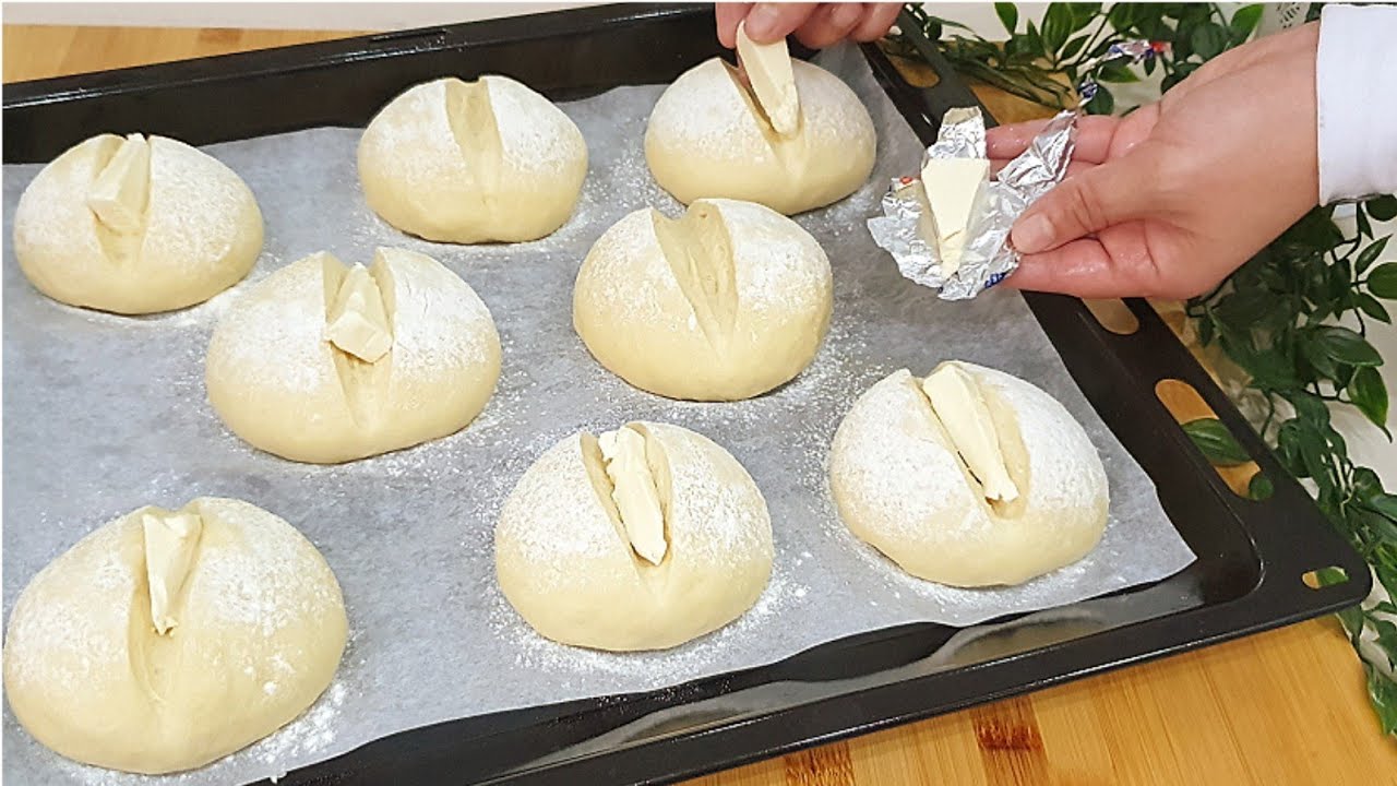 باي باي التعب💪الخبز اللذيذ بمكونات بسيطة موجودة فكل بيت ومفيد للاطفال بدون زبدة بدون عجن او مجهود