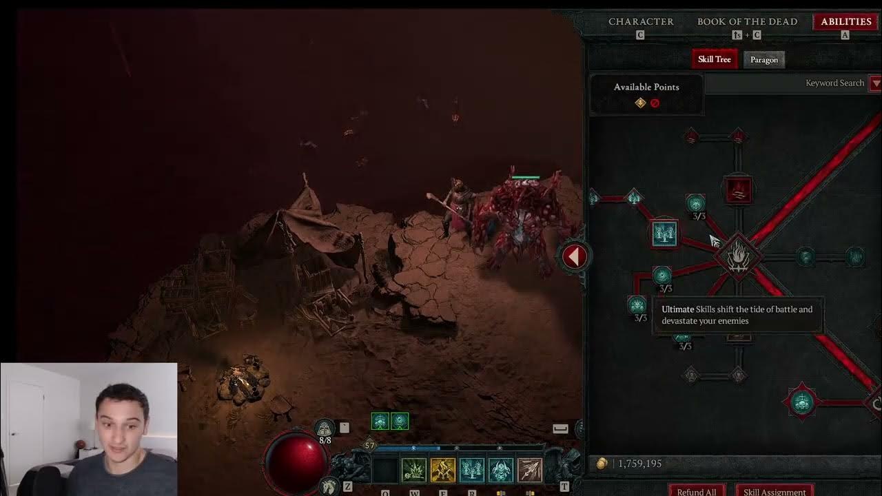 How to put Raise Skeleton back on your bars Necromancer Diablo 4 YouTube