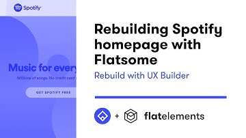 Rebuilding Spotify Homepage with Flatsome + UX Builder