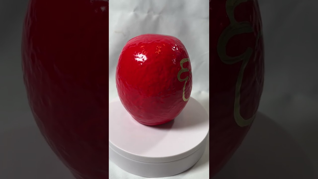 Beautiful Handicraft Japanese Daruma Red-painted Good-luck doll H 11cm 4.33