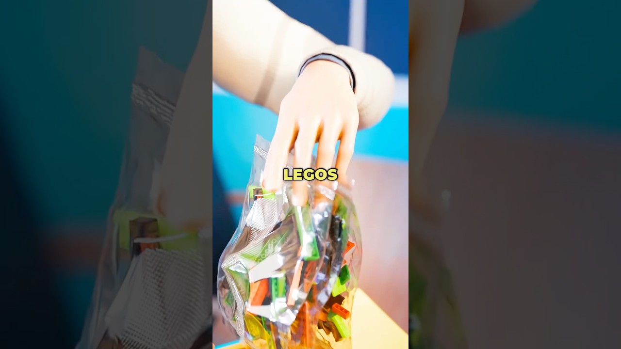 Il a remplacé les pièces de Lego par des pâtes sèches 😱