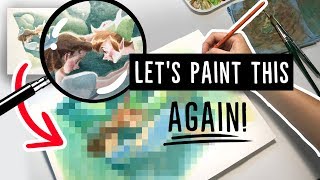 Let's paint this again! Have I improved?...👀 Peter Pan tribute piece!