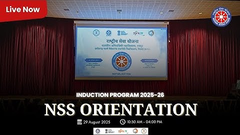NSS Orientation  - 2 | Induction Program 2025-26 | National Service Scheme | Live