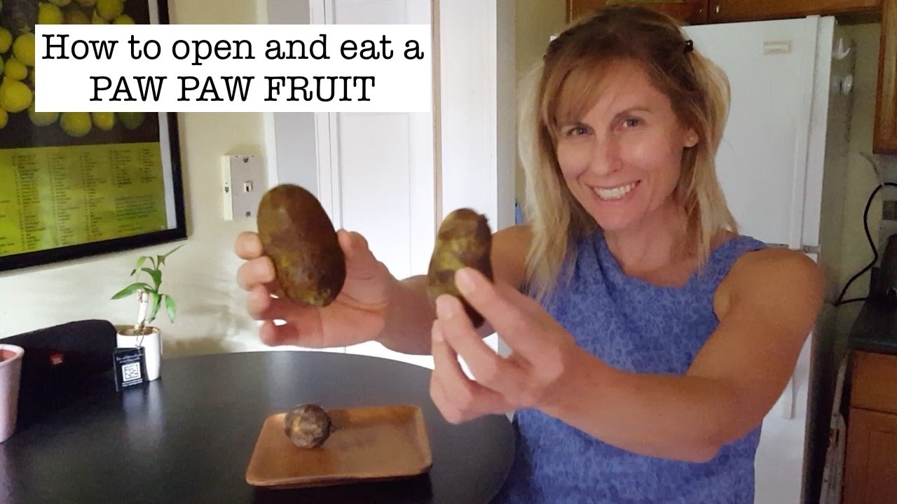 How To Open And Eat A Paw Paw Fruit Youtube