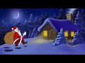 Christmas and new year with cartoon santa claus