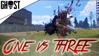 Killing 3 Geared Raiders With 1 Python Revolver |RUST