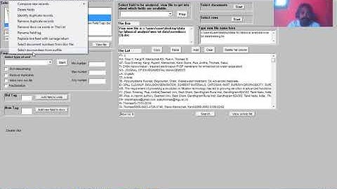Scientometric/Bibliometric Analysis using Bibexcel software - Tutorial - Part One