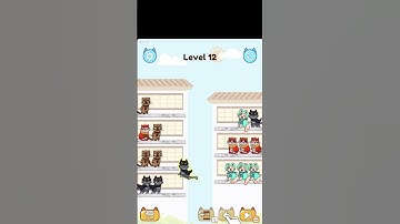 Cat Color Sort Level 12 😺🐈 ➖ Gameplay ➖ CaroGamesNL