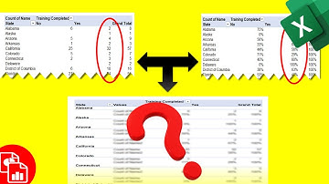 Multiple Pivot Table Views Values Section Total & Percentage