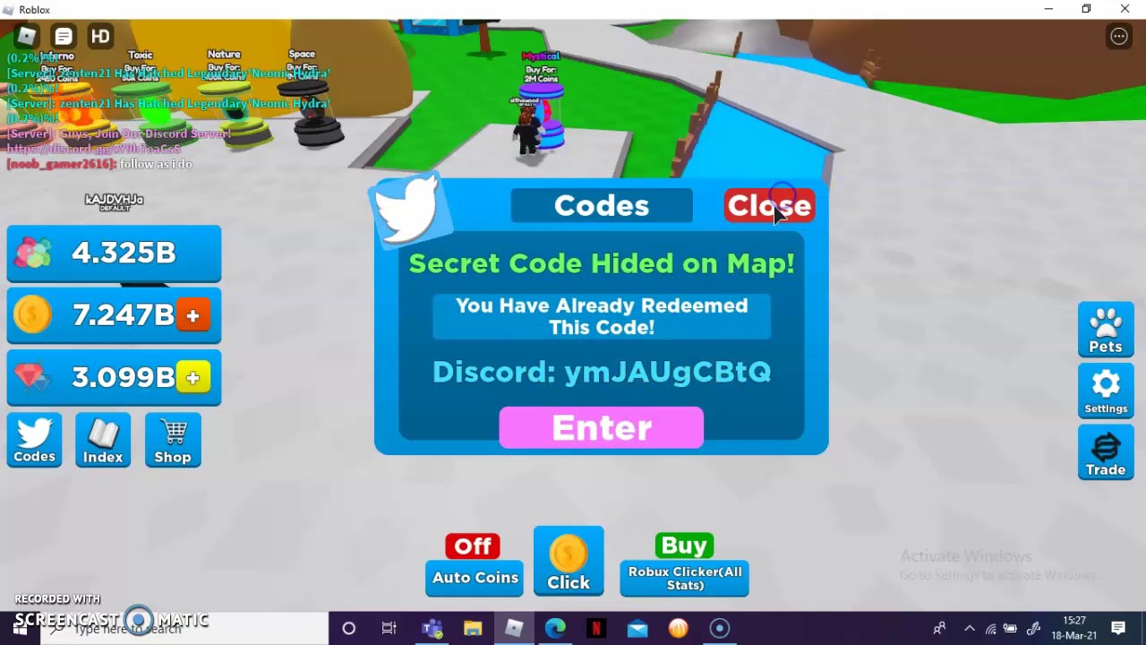 Best Code Pet Code In ULTRA HATCHING SIMULATOR YouTube