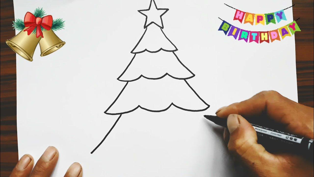 видео урок как нарисовать елку. елка карандашом. пошаговое рисование елки для детей. нарисовать елочку. поэтапное рисование елки.