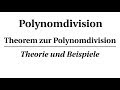 Polynomdivision über Körpern - Theoretische Grundlagen