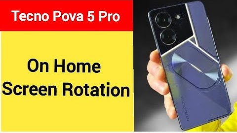 How to turn on home screen rotation, home screen auto rotation on off kaise karen, Tecno Pova 5 Pro