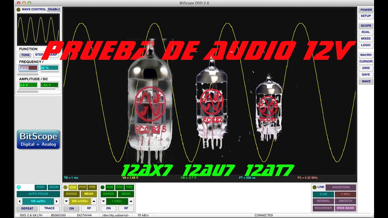 Prueba de ECC81, ECC82 y ECC83 a 12V YouTube
