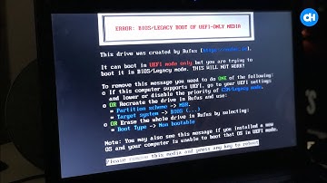 COMO RESOLVER O ERRO LEGACY BOOT OF UEFI MEDIA