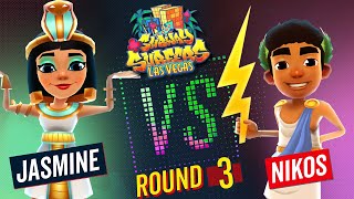 Subway Surfers Versus | Jasmine VS Nikos | Las Vegas - Round 3 | SYBO TV