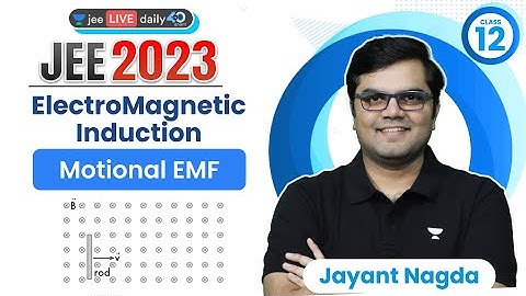 Electromagnetic Induction L3 | Motional EMF | #jee2024 #jee2025 #jeephysics #jayant_nagda