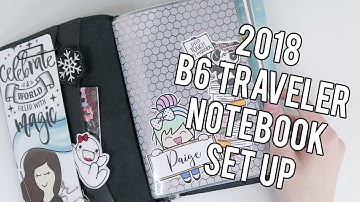 2018 B6 Foxy Fix Traveler Notebook Set Up