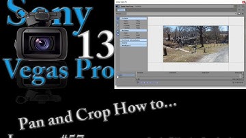 Sony Vegas Pro 13 Lesson 57 - Pan and Crop how to