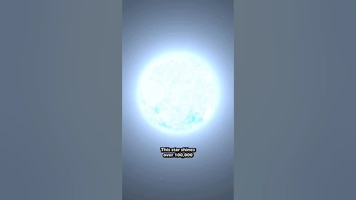 This Star is 100,000x Brighter than the Sun... #shorts #space #star