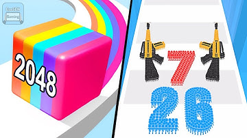 Jelly Run 2048 vs Crowd Number Run 3D | All Levels Gameplay | Android, iOS | Satisfying Mobile Games
